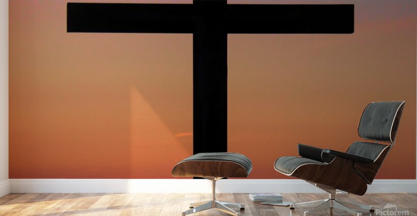 Colorful Sunset On The Cross Wall Murals