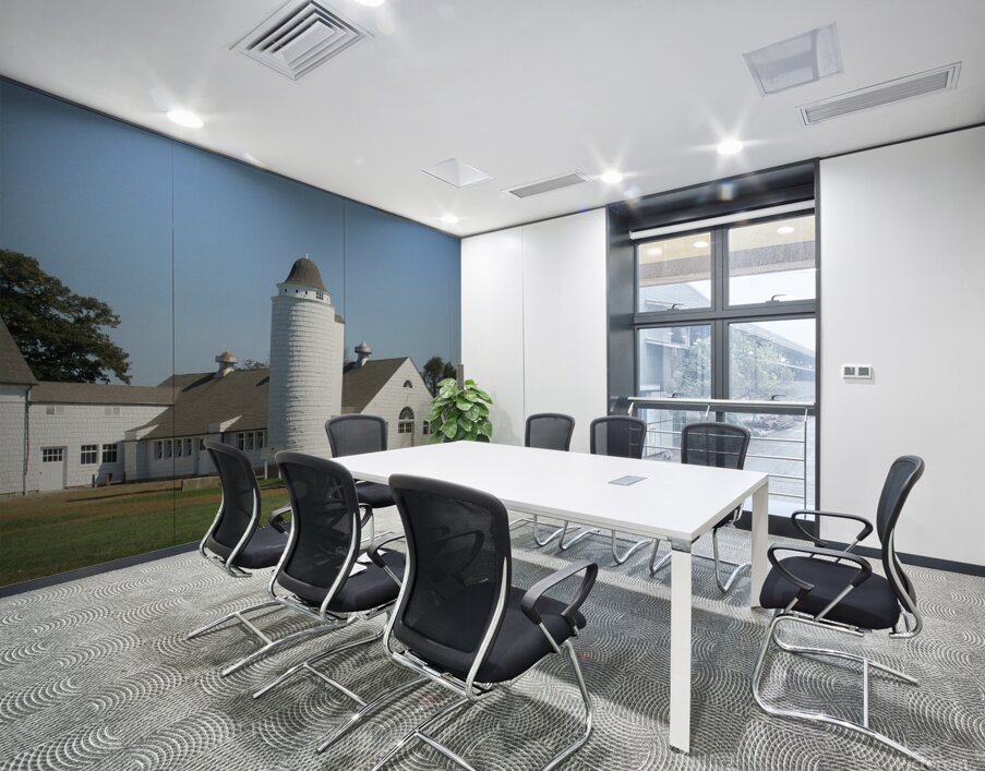 Silo At the Milking Barn Wall Printing
