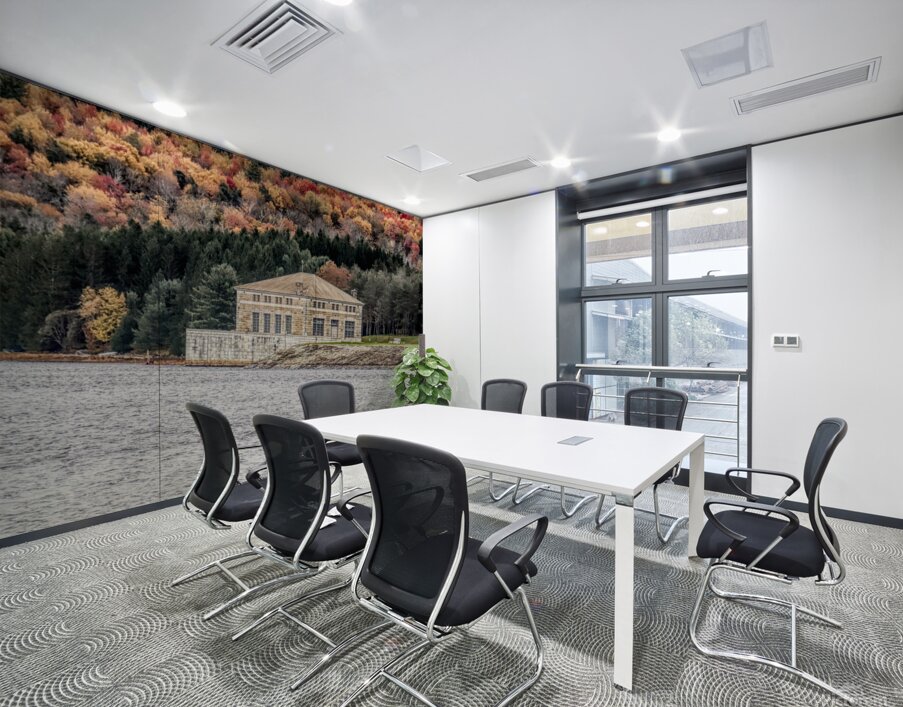 Neversink Head House In Autumn Wall Printing