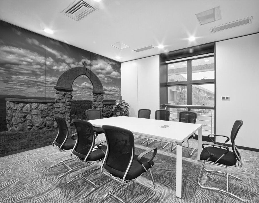 Stone Archway Black and White Wall Printing