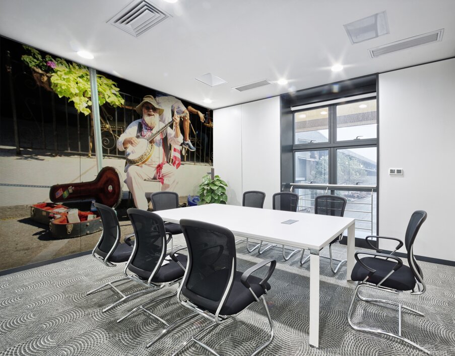 Greenport Street Musician Wall Printing