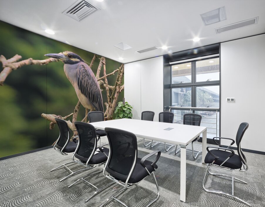 Studious Yellow Crown Wall Printing