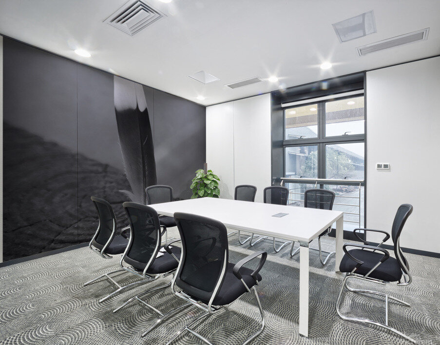 Black and White Feather Wall Printing