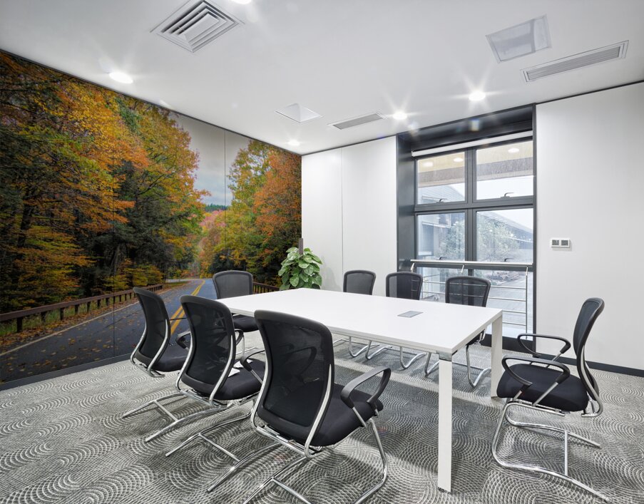 Road Along The Neversink Reservoir Wall Printing