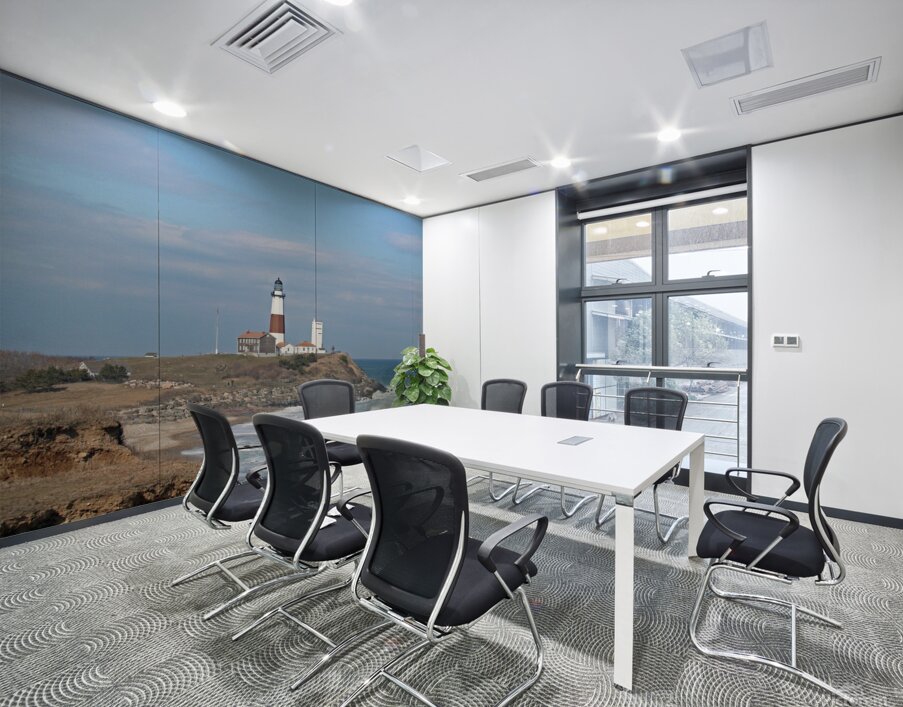 Montauk Lighthouse View From Camp Hero Wall Printing