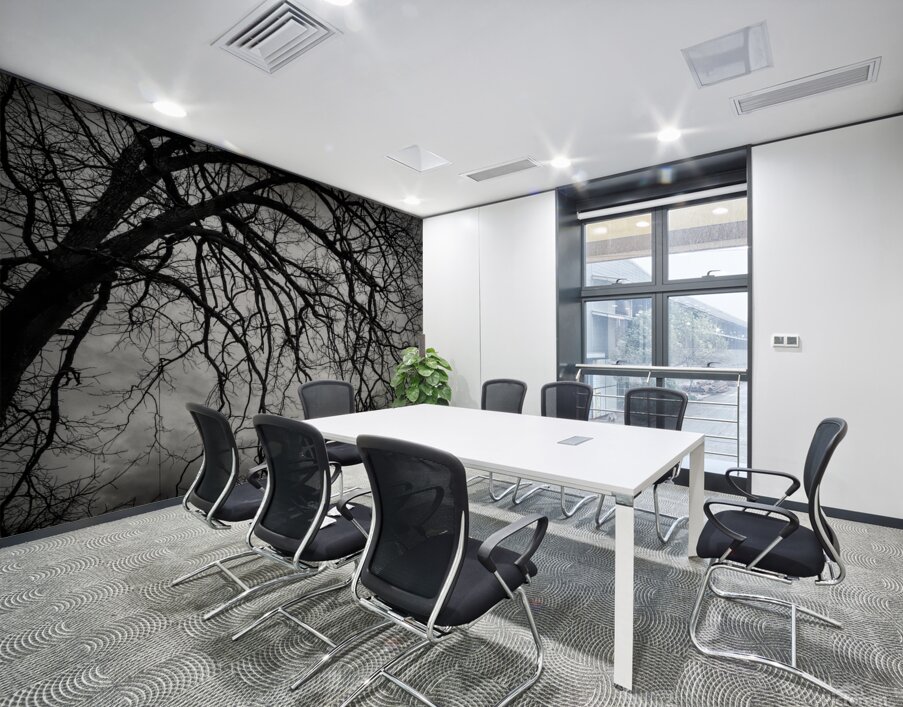 The Naked Tree Silhouette Wall Printing