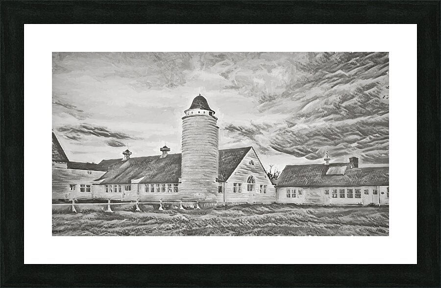 Milking Barn Silo Impression et Cadre photo