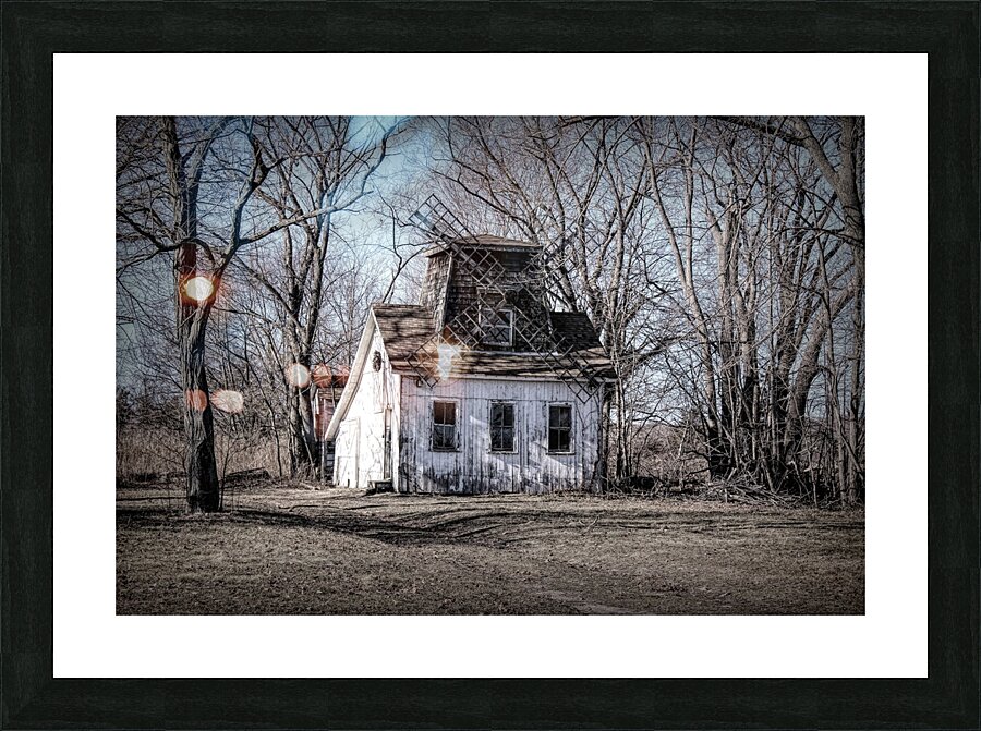 Baiting Hollow Windmill  Picture Frame print