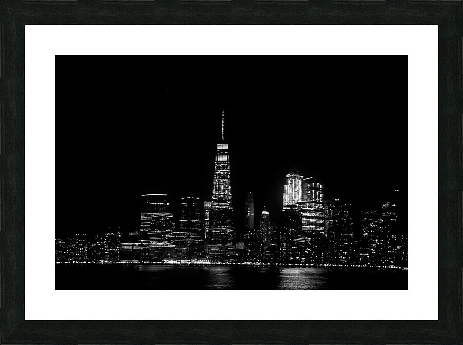 Freedom Tower in Black and White Picture Frame print