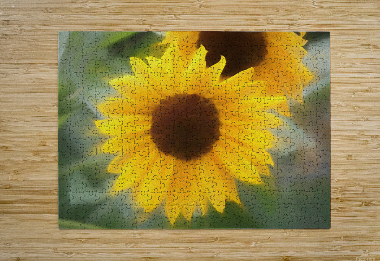 Sunflower In Chalk Karen Silvestri Puzzle printing