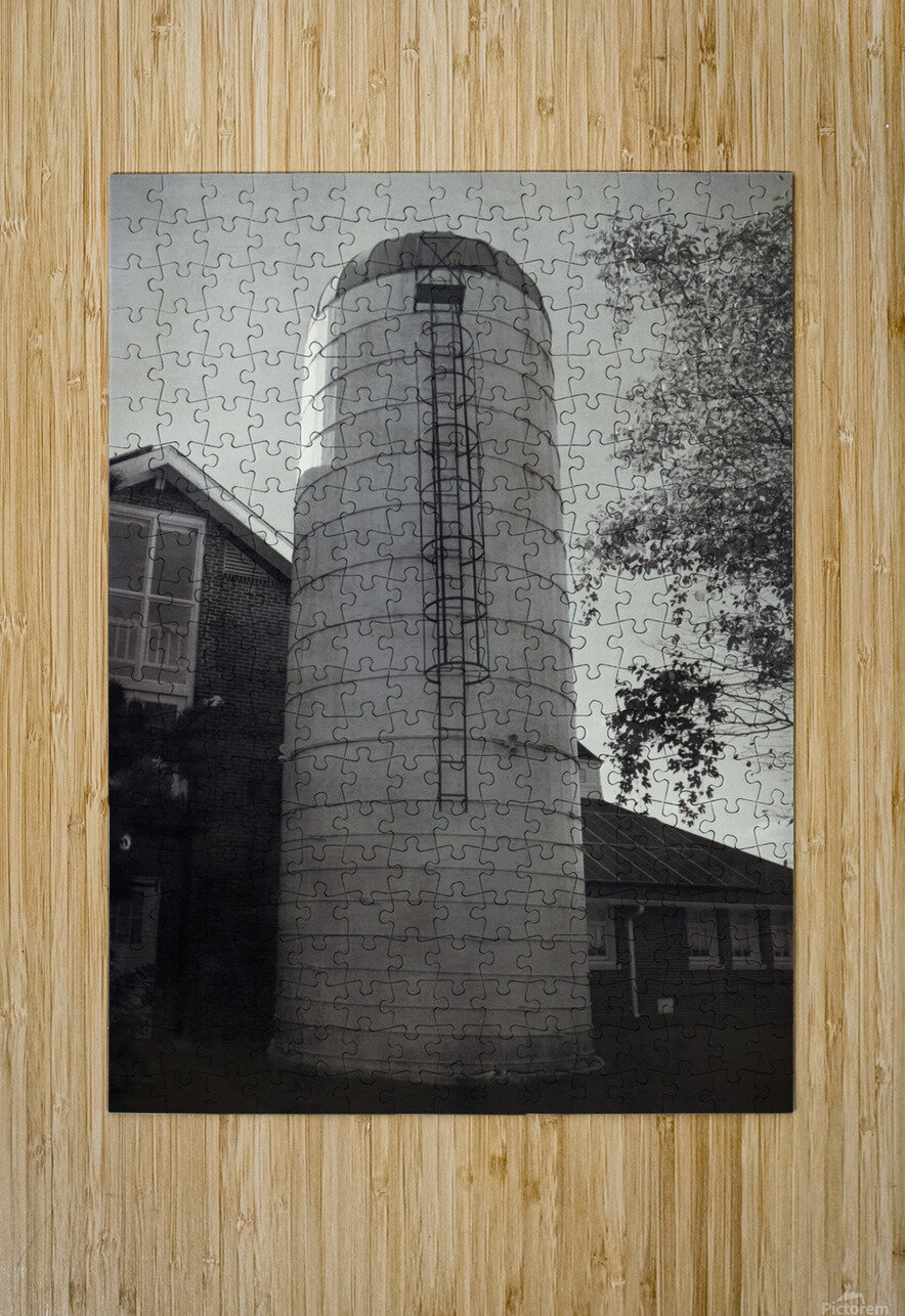 Front View Of Upland Silo Karen Silvestri Puzzle printing
