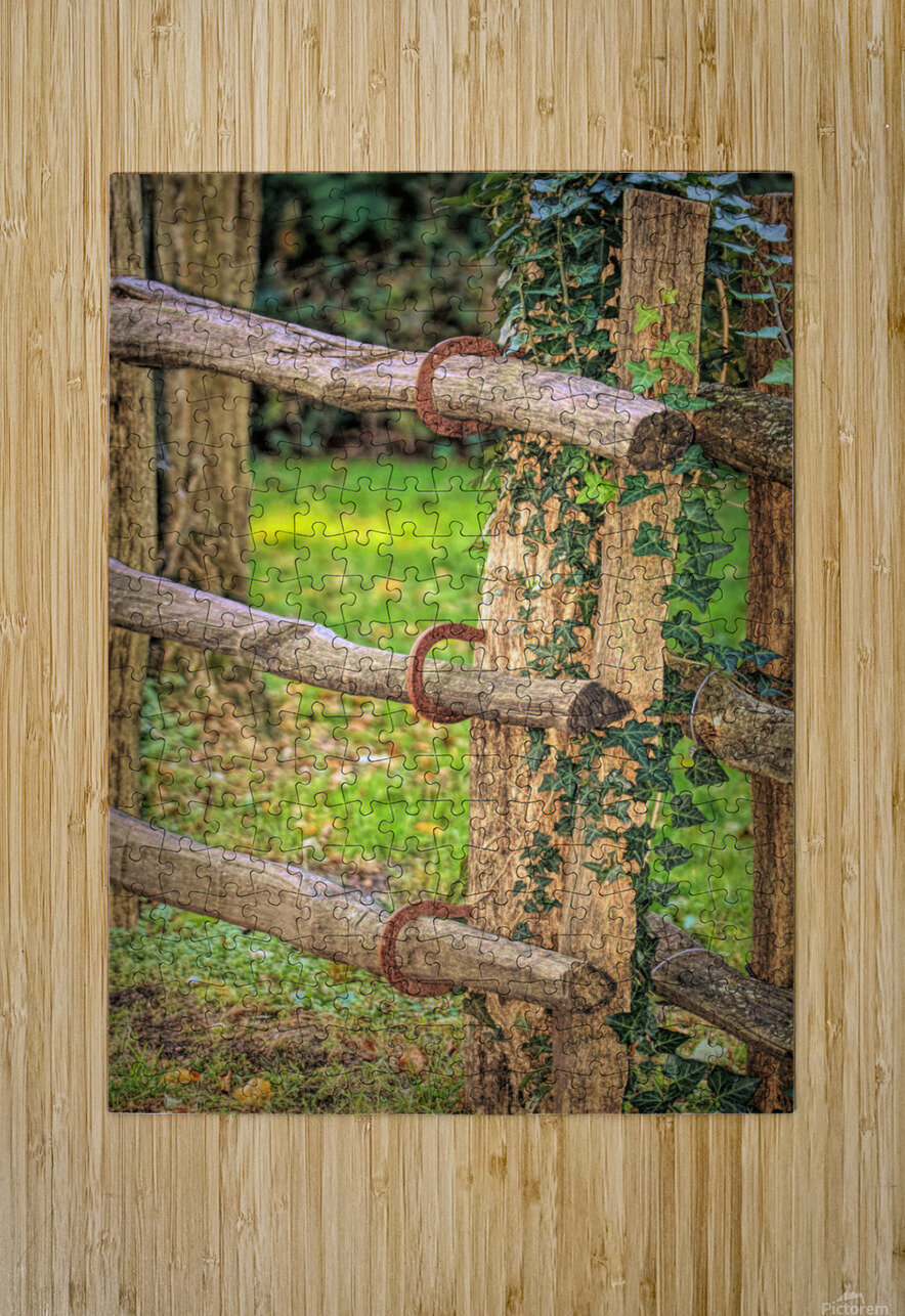Horseshoe Fence Karen Silvestri Puzzle printing