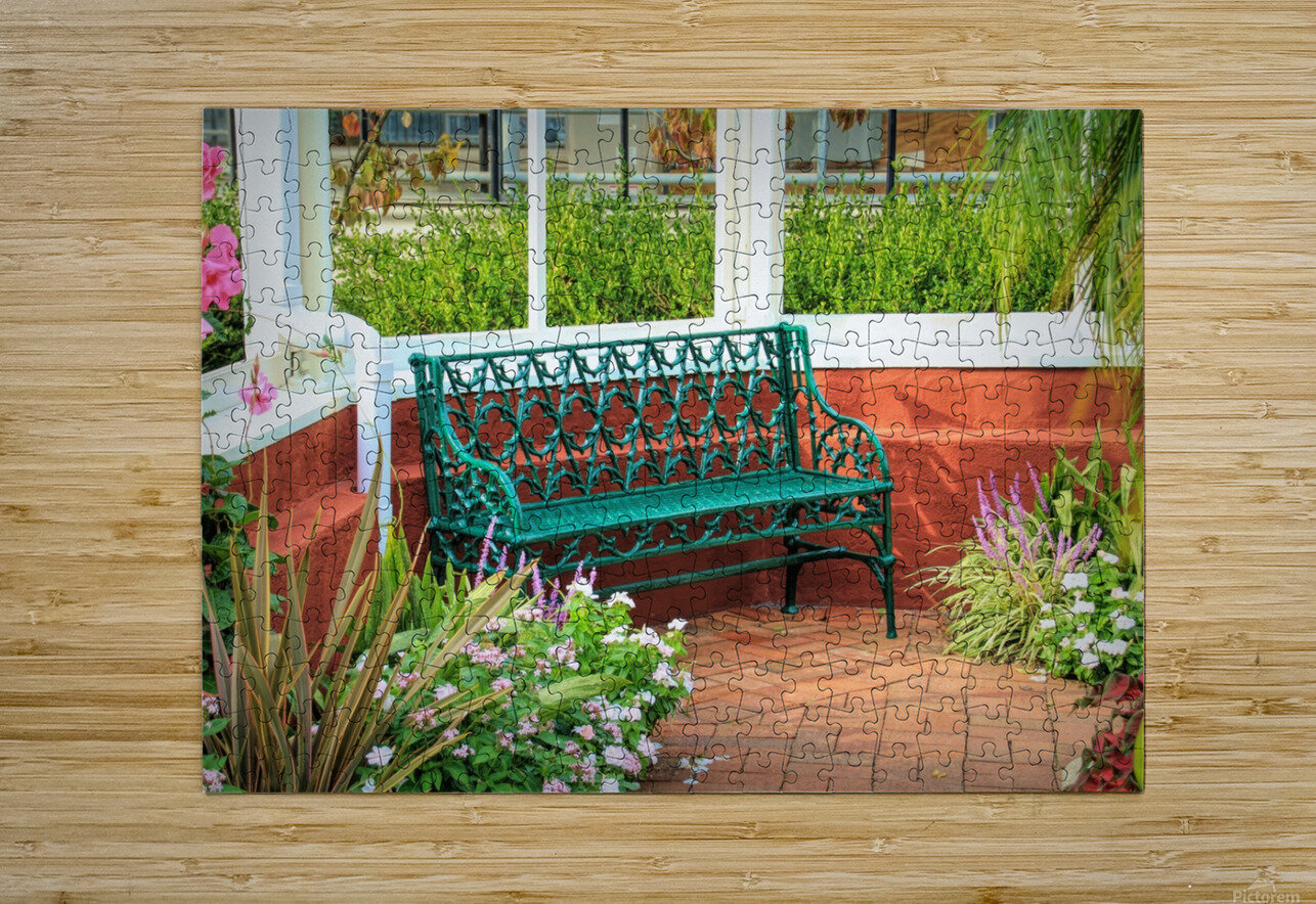 An Inviting Bench  Karen Silvestri Puzzle printing