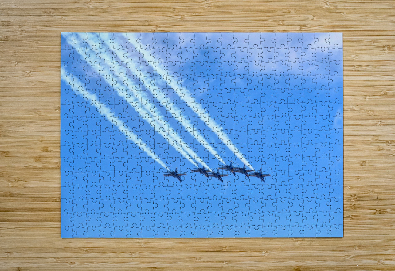 Blue Angels Contrails Edit Karen Silvestri Puzzle printing