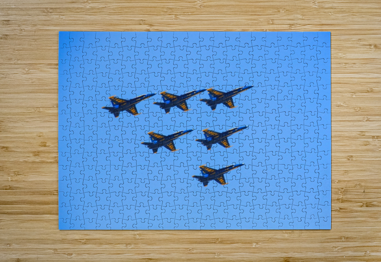Blue Angels Over Long Island  Karen Silvestri Puzzle printing