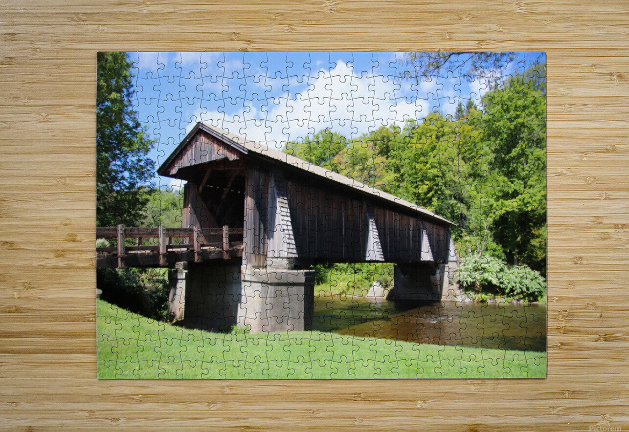 Livingston Manor Covered Bridge Karen Silvestri Puzzle printing