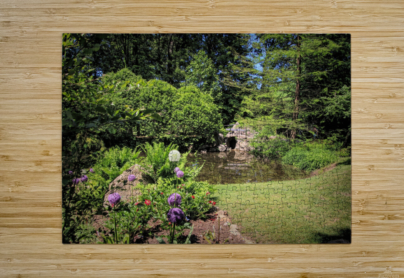 Tranquil Garden Karen Silvestri Puzzle printing
