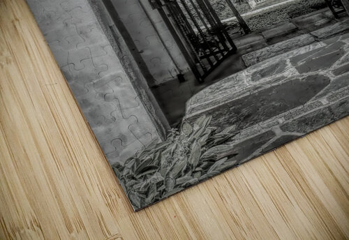 Arched Gate In B&W Karen Silvestri puzzle