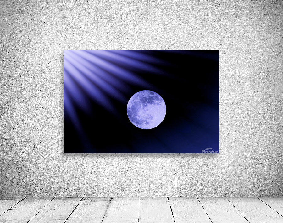 Blue Rays On The Moon Wall Preview