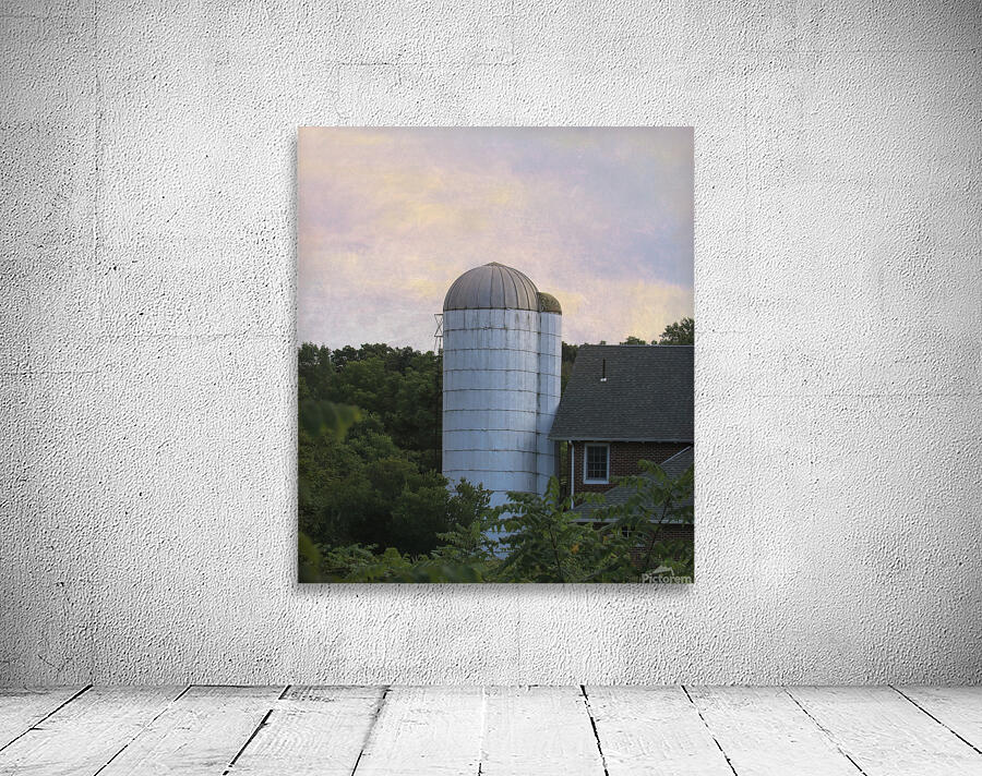 Silos Just Above The Trees Wall Preview