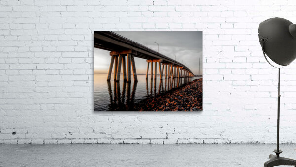 Ponquogue Bridge Reflections Wall Preview