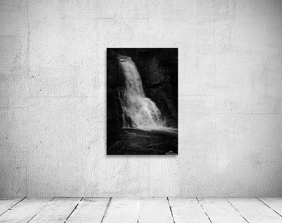 Bushkill Falls In Black and White Wall Preview