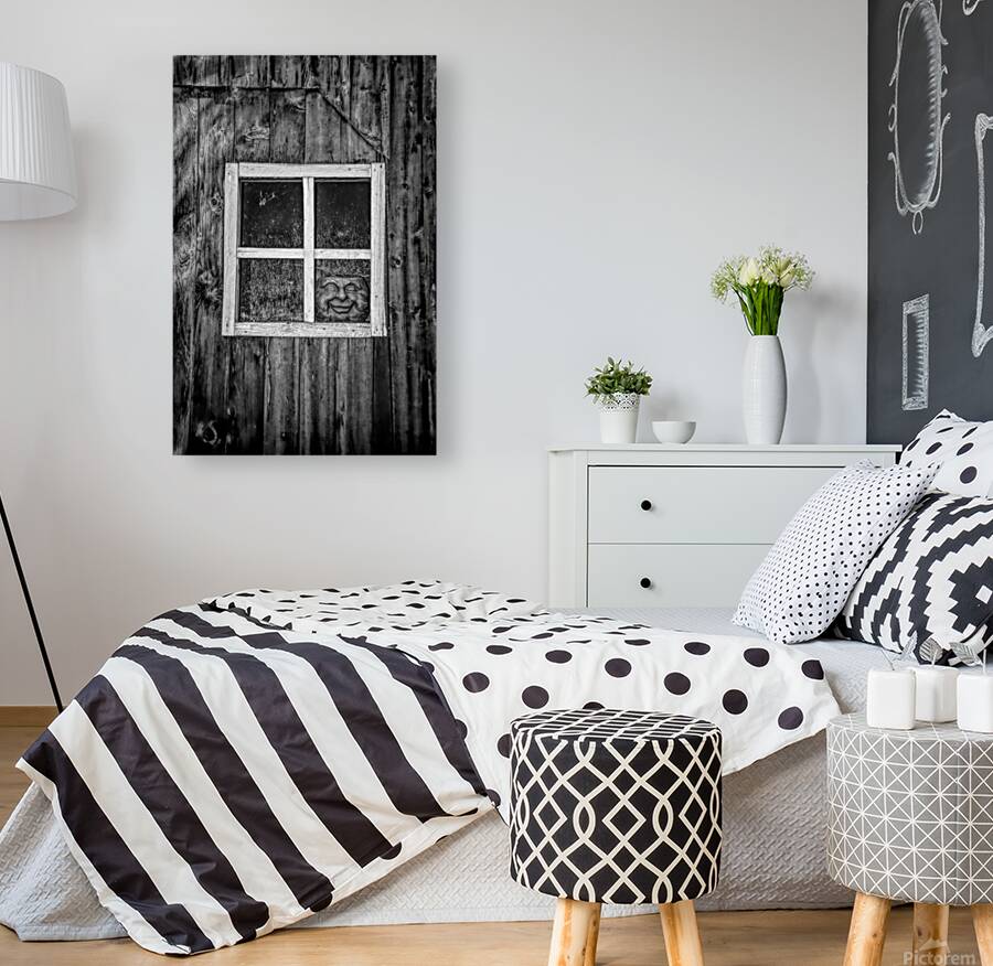 Creepy Face In The Window Reproduction