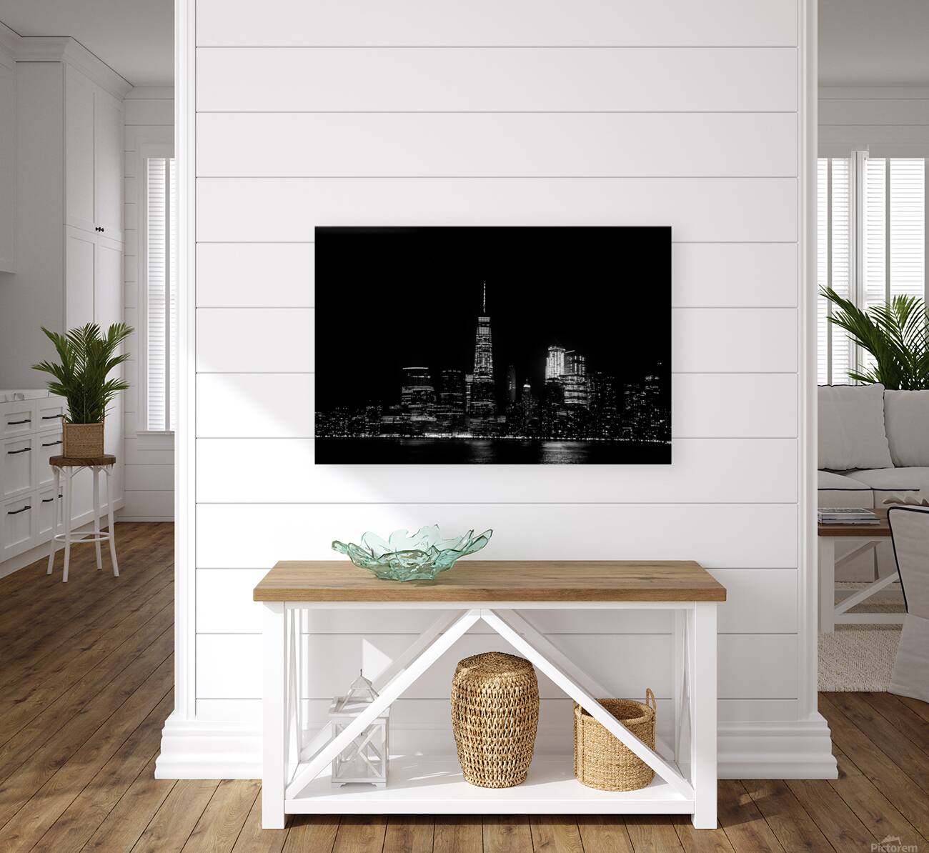 Freedom Tower in Black and White Reproduction