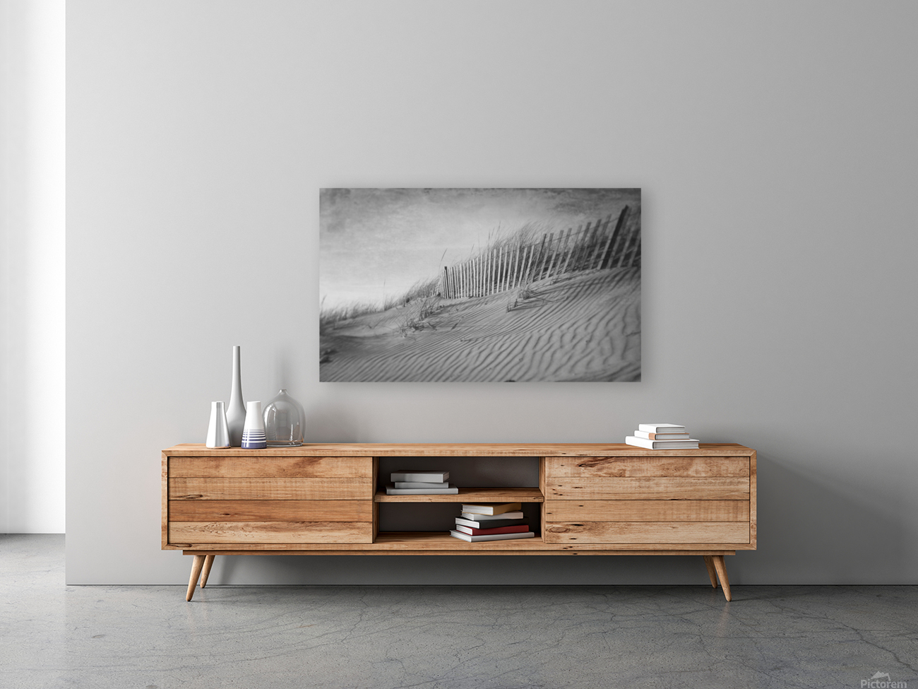 The Dunes In Black and White Reproduction