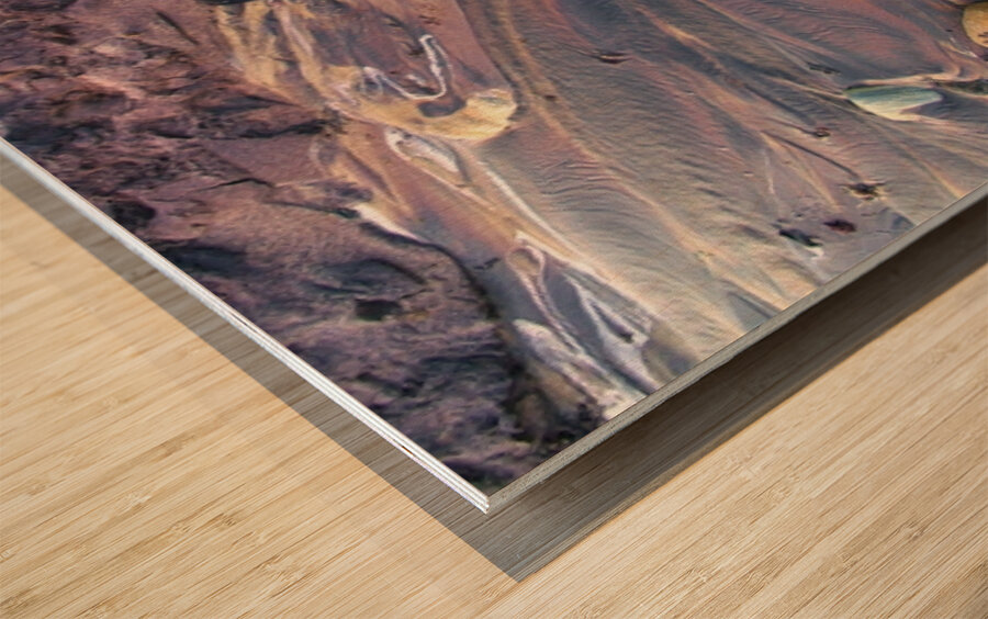 Winter Sand Abstract Wood print