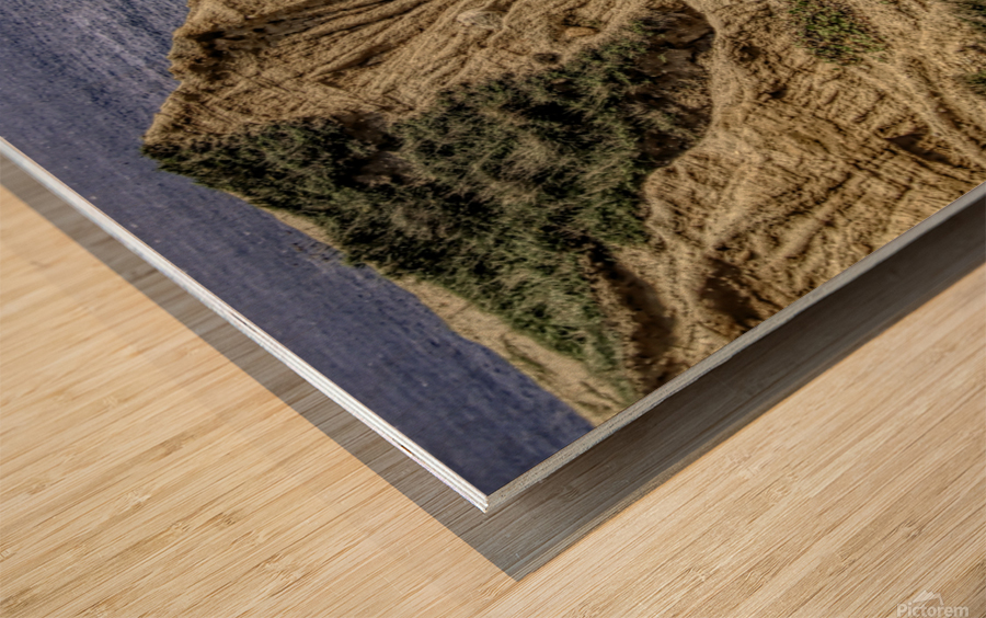 Erosion Along The Atlantic Wood print